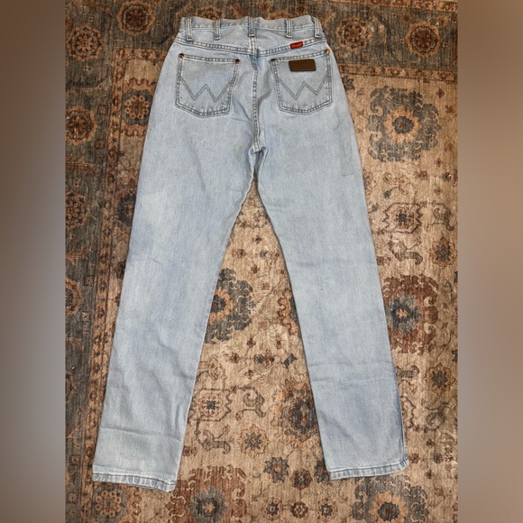 Light Wash Straight Leg Wranglers - Picture 4 of 5